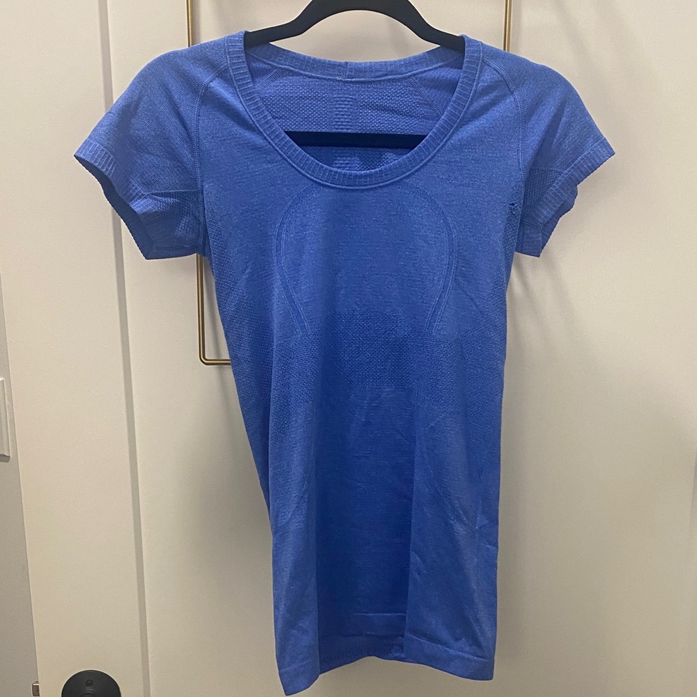 Blue Lululemon Swiftly Tee